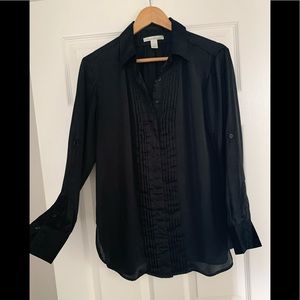 Kenneth Cole Black Tuxedo Shirt 8